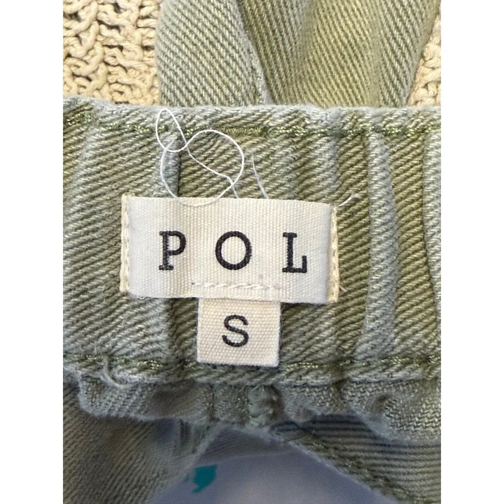 POL Sage Green Patchwork Star‎ Straight Wide Leg Jeans Small Boho Festival Pants